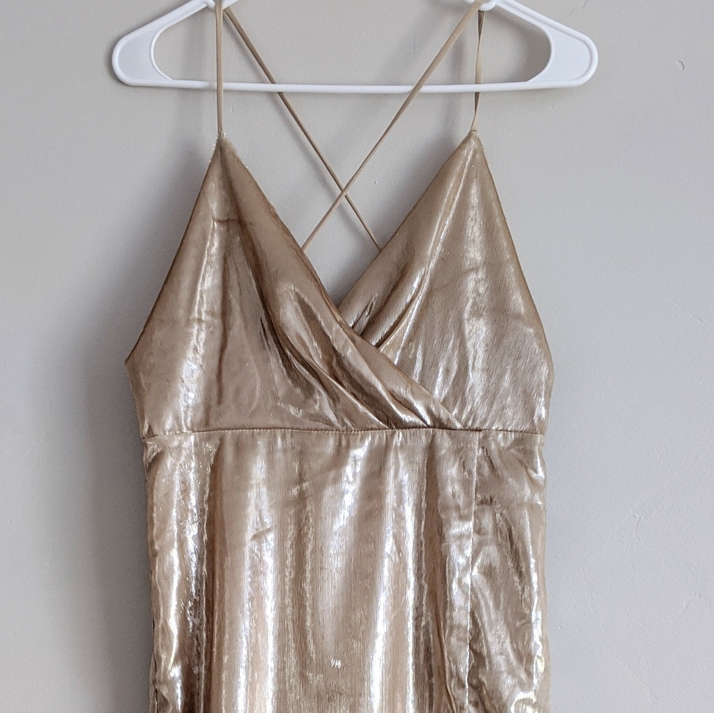 🆕🌿GOLD SHIMMER DRESS🌿 - Picture 3 of 10